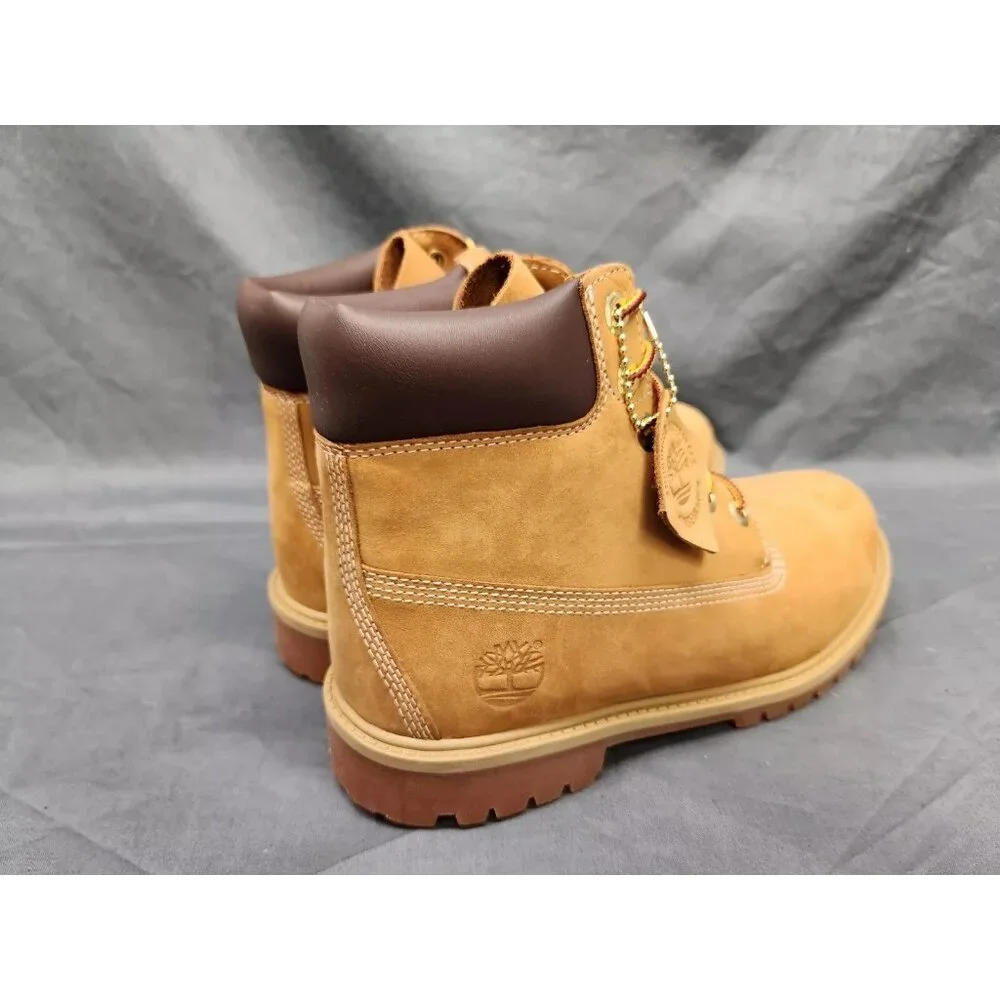Timberland Youth 6 Inch Premium Waterproof Boots Wheat Size 10 NEW NO BOX! - Picture 7 of 11